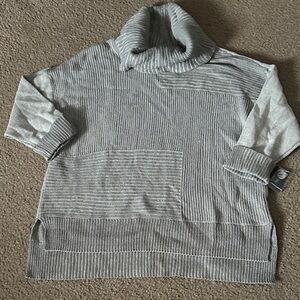 Style & Co. Light Gray Cowl Neck Sweater